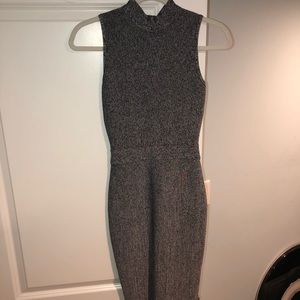 Mid calf body con dress